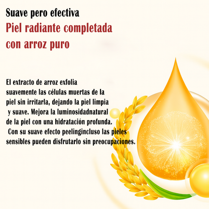 Últimas 3 horas: 70 % de descuento🔥 Exfoliante suave Glow Rice Ampoule - Apto para todo tipo de piel