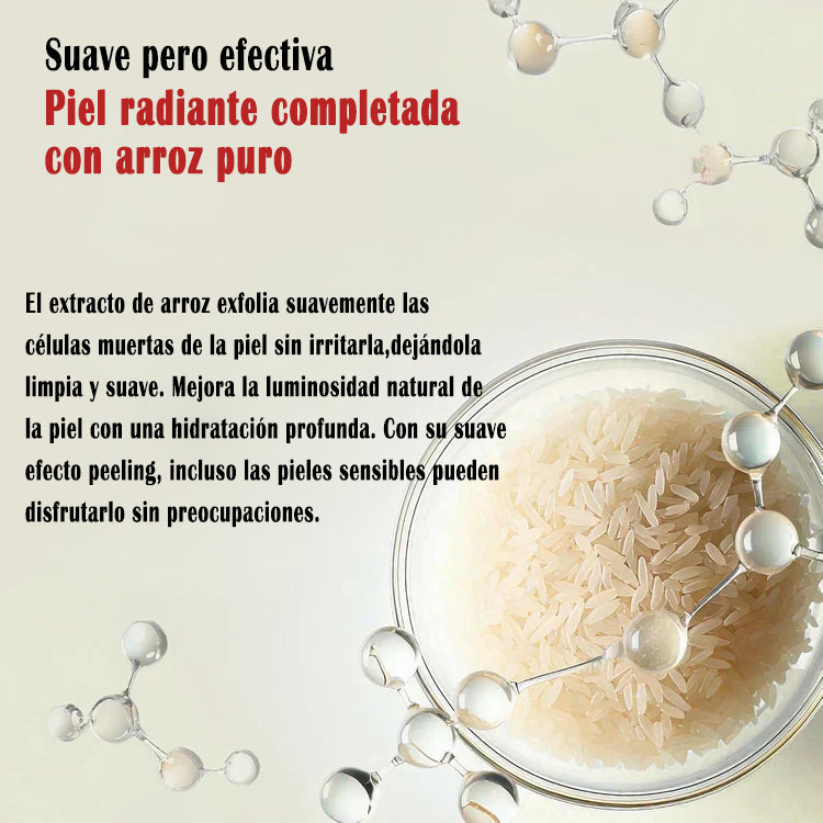 Últimas 3 horas: 70 % de descuento🔥 Exfoliante suave Glow Rice Ampoule - Apto para todo tipo de piel