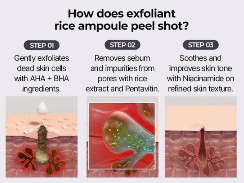 1 Final 3 Hours: 70% OFF🔥 Gentle Exfoliator Glow Rice Ampoule-Suitable for All Skin Types (副本)