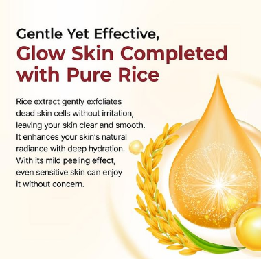 1 Final 3 Hours: 70% OFF🔥 Gentle Exfoliator Glow Rice Ampoule-Suitable for All Skin Types (副本)
