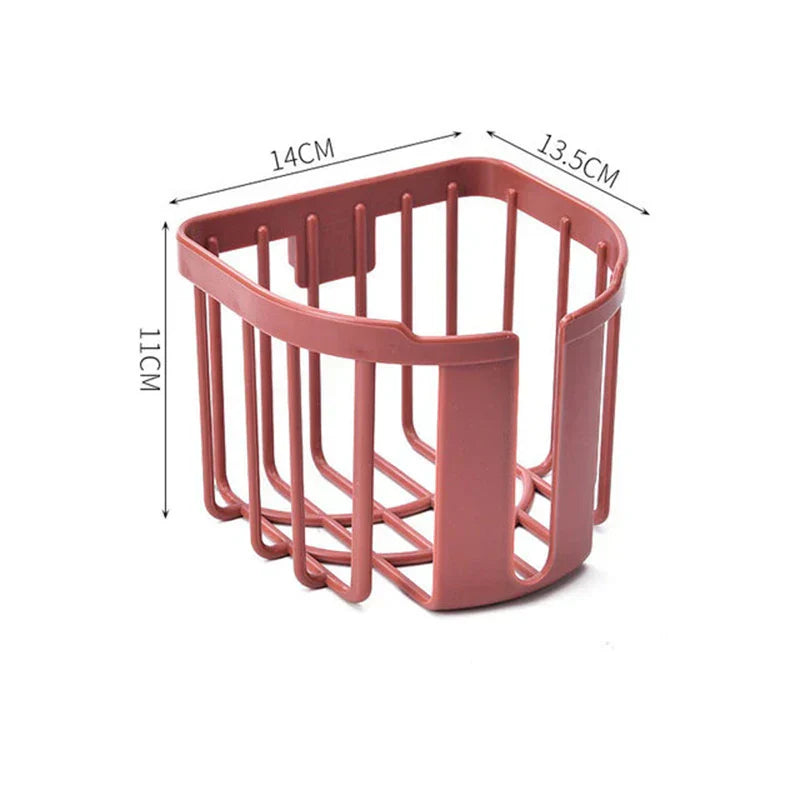 Punch-Free Toilet Paper  Box Wall-Mounted Sticky Paper Storage Box Toilet Paper Holder Roll Paper