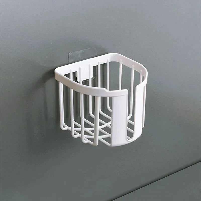Punch-Free Toilet Paper  Box Wall-Mounted Sticky Paper Storage Box Toilet Paper Holder Roll Paper