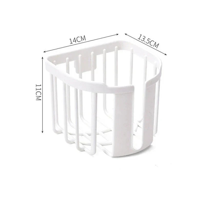 Punch-Free Toilet Paper  Box Wall-Mounted Sticky Paper Storage Box Toilet Paper Holder Roll Paper