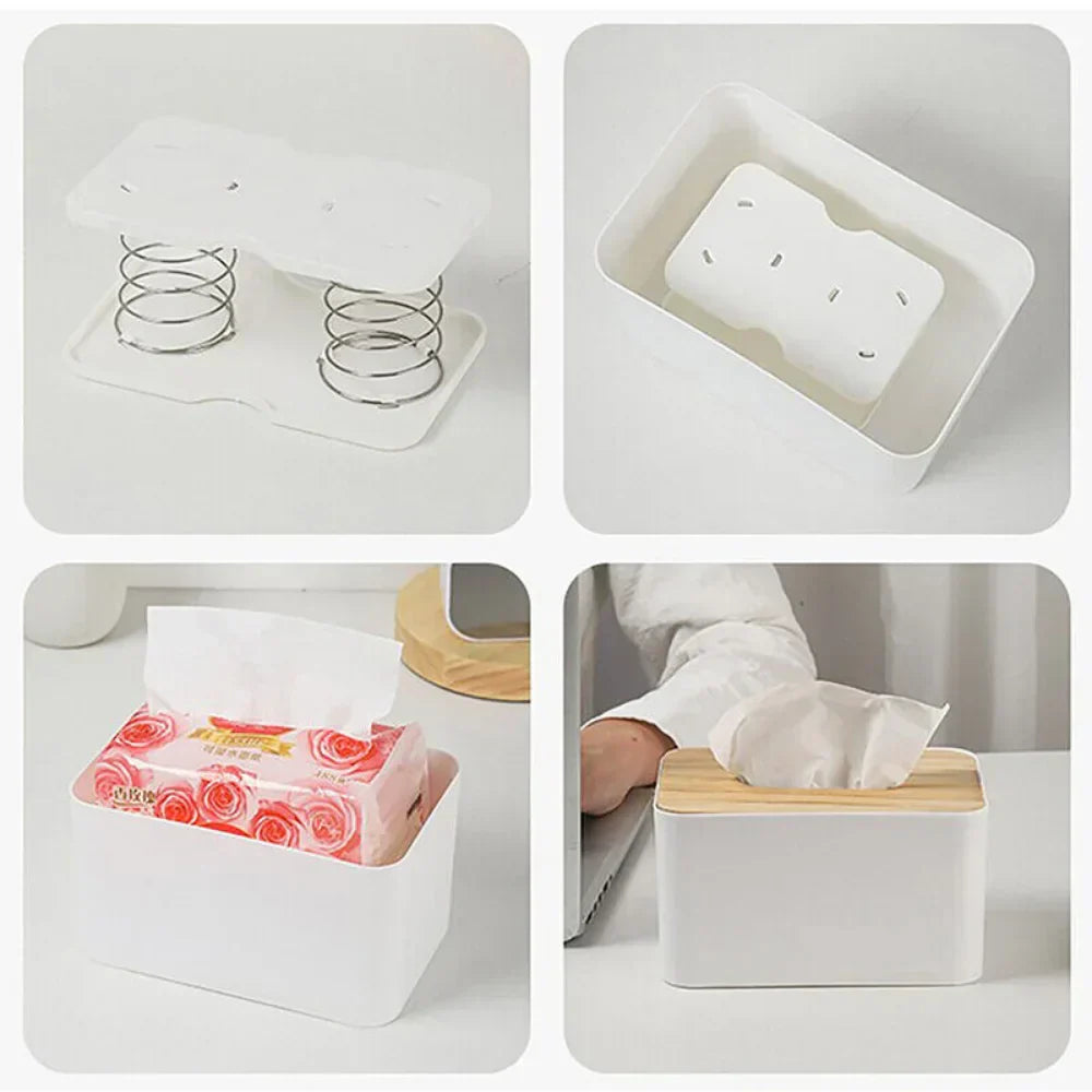 Automatic Spring Issue Box Presents Box for Safety Driving Kitchen Tissue Boxes